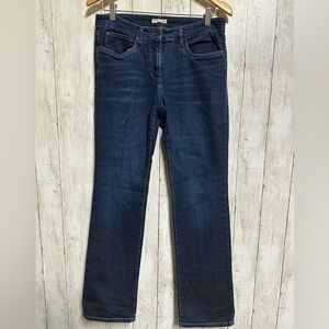 Eileen Fisher Organic Cotton Denim Dark Wash Jeans Size 8